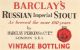 Barclays Russian Imperial Stout label, 1950.