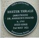 Historical plaque, 20 Sion Hill, Bristol